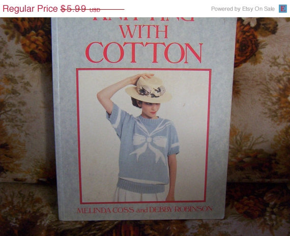 Vintage Knitting With Cotton Sweater Pattern Book For Men, Women And Children