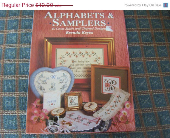 Alphabets & Samplers Cross Stitch Pattern Book