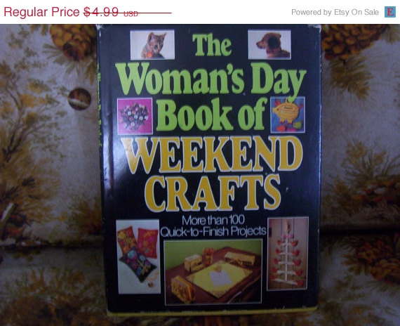 Vintage The Woman's Day Book Of Weekend Crafts Book